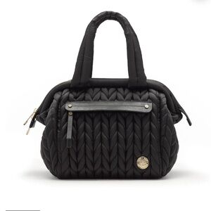 Black Quilted Baby Bag